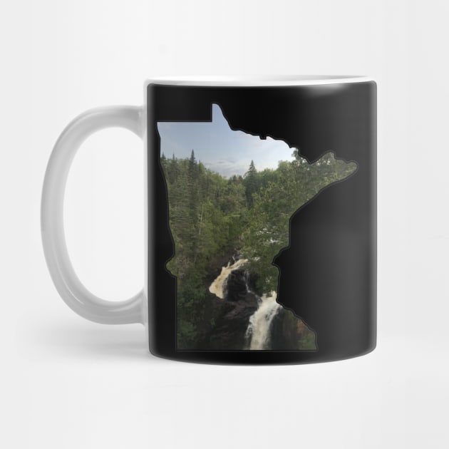 Minnesota Outline (Devil's Kettle in Judge Magney State Park) by gorff